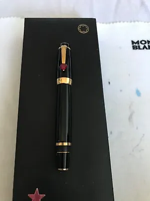 Montblanc Boheme Je T’aime Heart Stone Fountain Pen 14K M Nib-Excellent • $1279