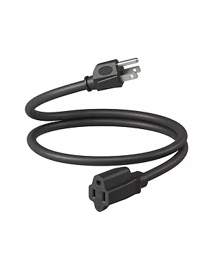 DEWENWILS 2 Pack 3ft Extension Cord 14/3 SJTW 3 Prong Heavy Duty Power Cord • $13.59