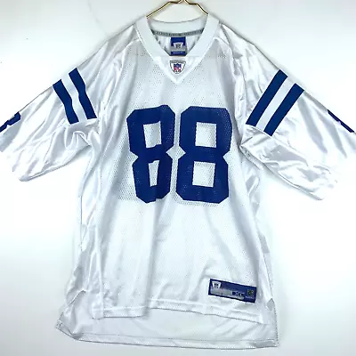 Vintage Indianapolis Colts Marvin Harrison Reebok Jersey Size XL White Nfl • $38.24