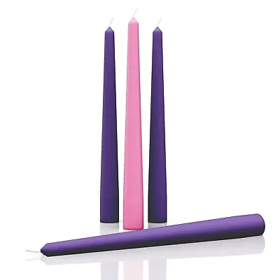 CANDWAX 10 Inch Taper Advent Candles 1 Set- Dripless Taper Candles And Unscen... • $20.95