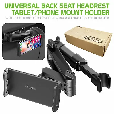 Car Back Seat Tablet & Phone Holder Mount For IPhone 13 Pro Max 12 IPad Pro Mini • $14.99