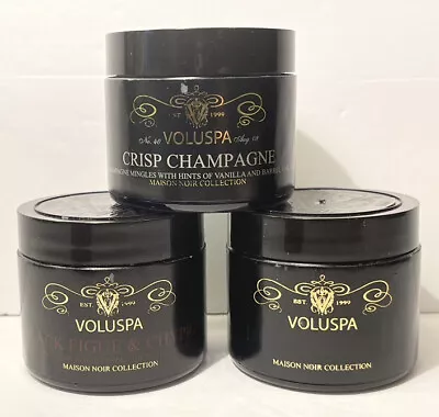 Lot Of 3 VOLUSPA Maison Collection Travel Candles In Tins - 1.7oz Ea. NEW! • $29.99