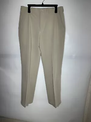 Slazenger Pants Mens 34X30 Khaki Golf Trouser Stretch Lightweight Regular Fit • $16.99