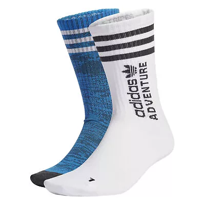 Adidas Originals Men's Adventure Crew Socks 2 Pairs • $8.99