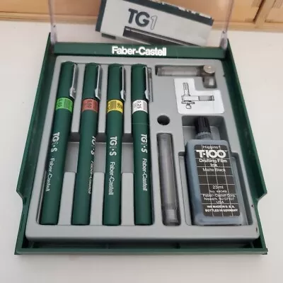 Faber-Castell TG1 - S System In Original Case 4 Pen Drafting Set • $24
