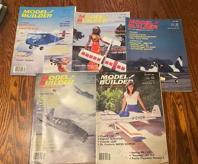 LOT Of 5 - Vintage Model Builder Airplane Aviation RC Magazine Modeler 1985 • $13.99