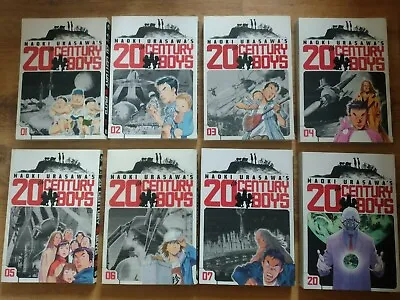 20th Century Boys (Like New) Naoki Urasawa Volumes 1-7 & 20 OOP Manga English • £129.99