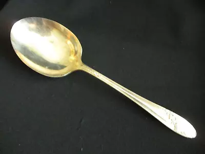 Vintage Oneida Tudor Plate Large Casserole Berry Serving Silverplate Spoon • $9.99