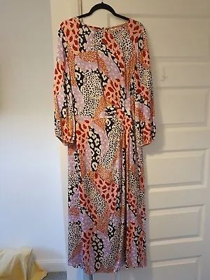 River Island Womens Maxi Dress Multi-coloured Print Size 16 • £17