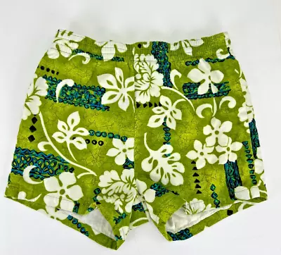 Vintage All Over Hawaiian Print Swim Trunk  Shorts Mens 30”  Waist 3” Inseam • $39.99