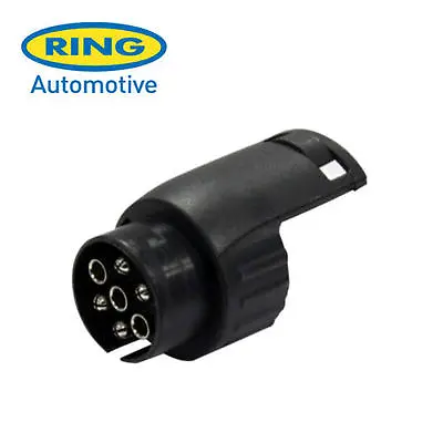 13 Pin Plug To 7 Pin Socket Adaptor Converter Towing Trailer Ring 0036 • £12.99