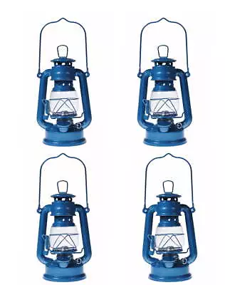 Kerosene Oil Lantern Emergency Hanging Light Lamp - Blue - • $23.35