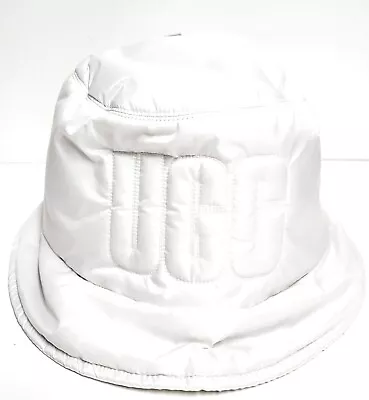 UGG Australia All Weather Quilted Bucket Hat Nimbus White Size L-XL New With Tag • $44