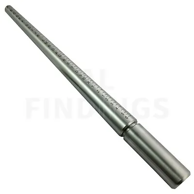 £9.90 • Buy Ring Mandrel Uk Sizes Solid Steel Finger A-Z Jewellery Shaping Sizing Craft Tool