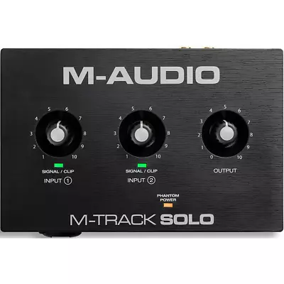 M-Audio M-Track Solo 2-Channel USB Audio Interface MTRACKSOLOIIWM • $68.65