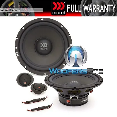 Morel Maximus 602 V2 6.5  60w Rms Component Speakers Soft Dome Tweeters • $309