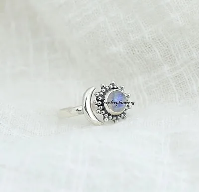 Moonstone Gemstone 925 Sterling Silver Handmade Wonderful Ring All Size Sr285 • $14.52