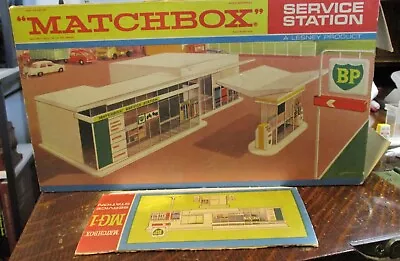 Lesney Matchbox BP Service Station MG-1 New With Vehicles • $89