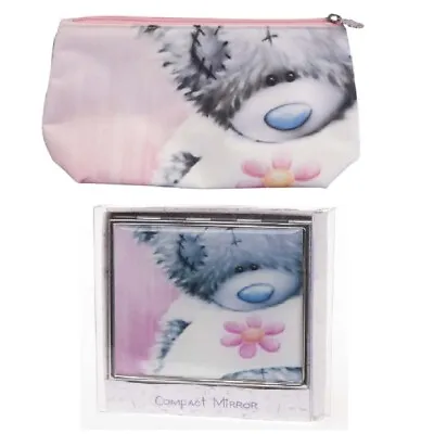 Me To You Softly Drawn Cosmetic Makeup Bag & Compact Mirror • £17.99