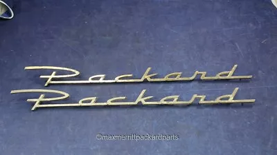 1955-1956 Senior Packard Rear Quarter Script- Used- Gold • $125