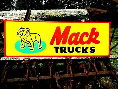 Vintage Style MACK TRUCK Hand Painted SIGN Mac SIGN Peterbilt Kenworth BULLDOG • $125