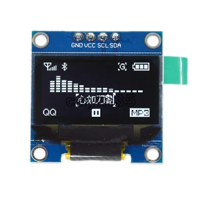 0.96  I2C IIC Serial 128X64 White OLED LCD LED Display Module For Arduino UK • £2.64
