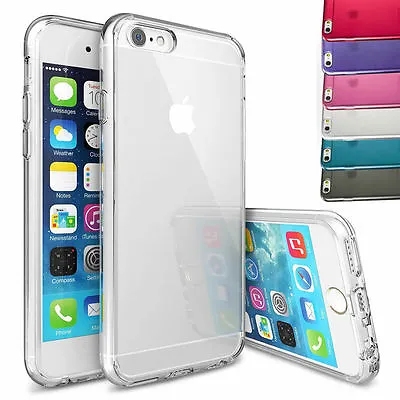 For Apple IPhone 6 6S / Plus Slim Transparent Clear Silicone Gel Case Cover Skin • £1.95