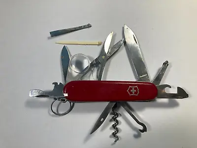 Victorinox Explorer Red Swiss Army Knife W/ Magnifying Glass  • $30