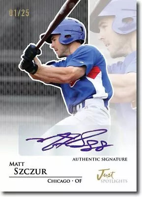 MATT SZCZUR 2011 Just SPOTLIGHTS Rookie Autograph BLACK Auto RC #/25 • $19.99