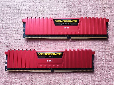 16gb Corsair Vengeance LPX 2x8GB DDR4 2400 MHz Memory Kit - Red • £24.99