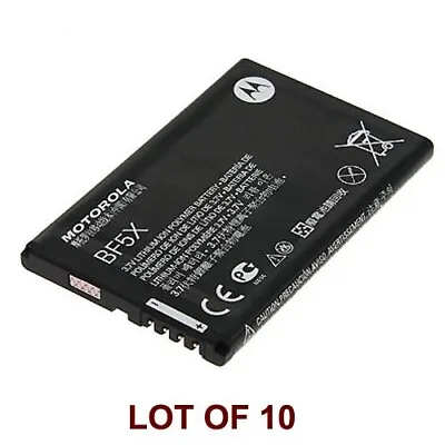 10 Motorola BF5X OEM Battery Lot Photon 4G MB855 Droid 3 XT862 Bravo MB520  • $17.95