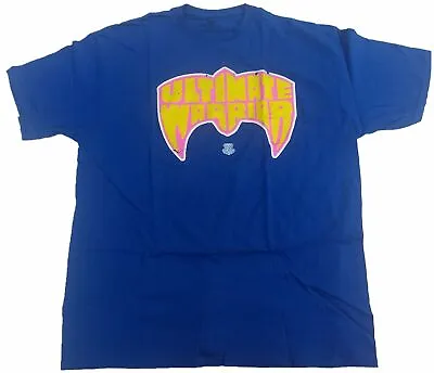 Ultimate Warrior Face Mask WWE WWF Mens Blue T-Shirt • $11.99