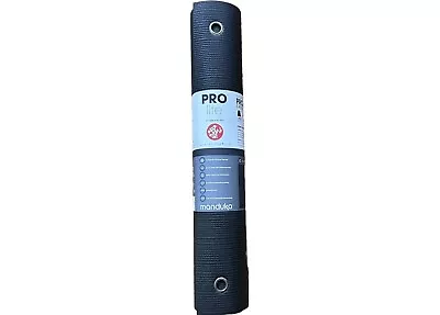 MANDUKA PROLite Yoga Mat Black CF OEKO-TEX 71 X24 X5mm With Studio Rings NEW • $77.77