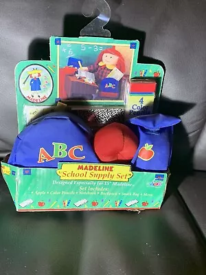 New Vtg Madeline Doll EDEN School Supply Set Backpack Y2K Toys NOS 2001 • $22.50