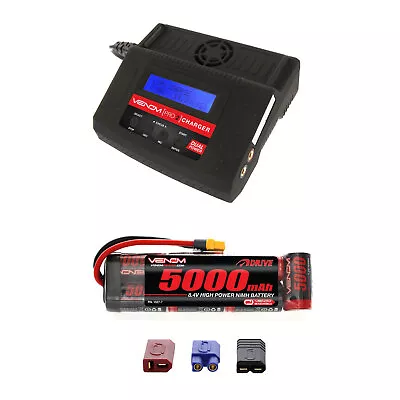 Venom 8.4V 5000mAh NiMH Flat Pack Battery With Pro 2 Charger Combo • $126.98