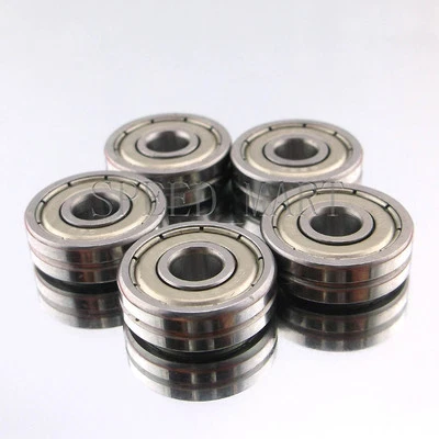 $6.24 • Buy 5 PCS V608ZZ 608VV V Groove Guide Pulley Rail Ball Bearings Metal (8mm*22mm*7mm)
