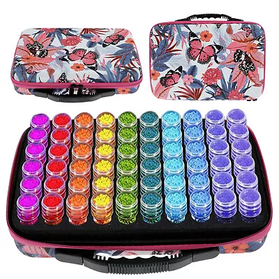 60Slots Diamond Painting Accessories Embroidery Storage Box Case-Nail Art Beads • £20.24