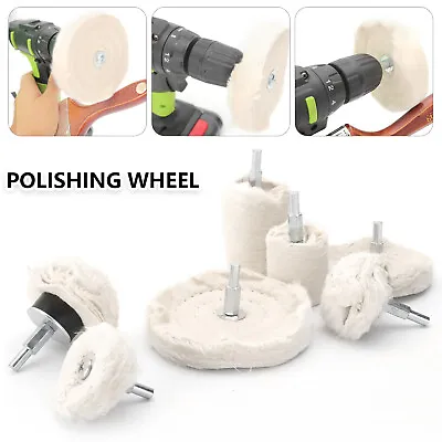 £9.89 • Buy 7Pcs Polishing Buffing Pads Mop Wheel Buffer Pad Drill Kit For Car Polisher Set
