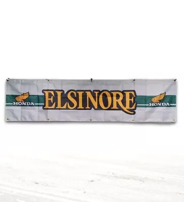 2ft X 8ft - Vintage Motocross Banner Flag Wall Sign - Honda Elsinore CR • $35