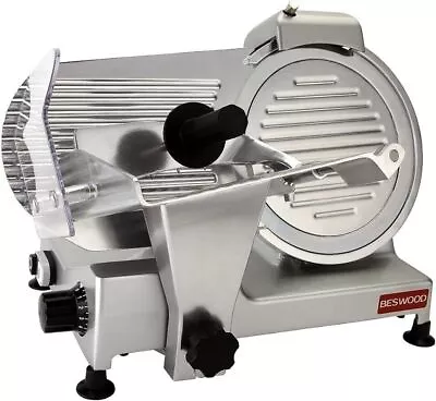 10  Premium Chromium-plated Steel Blade Electric Deli Meat Cheese Food Slicer • $347.13