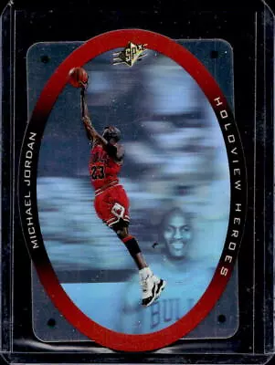 1996-97 SPx Michael Jordan Holoview Heroes #H1 HOF Chicago Bulls • $24.50