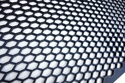 Universal Black ABS Plastic Racing Honeycomb Hex Mesh Grill Spoiler Bumper Vent- • $39.95