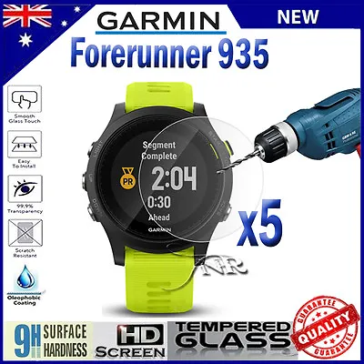 5X Tempered Glass Screen Protector Film Guard For Garmin Forerunner 935 • $8.99