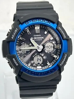 CASIO G-Shock WR-20BAR Wristwatch GAS-100B Blue Black (NJL025733) • $123.25