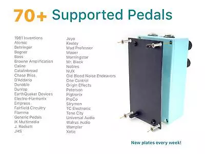 Clean Lock Pedal Plates For Temple Audio Templeboards (60+ Pedal Types) • $10.99