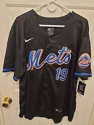 New York Mets Men's ALT Jersey Black Size XL (48). Cedeno #19. See Description. • $40