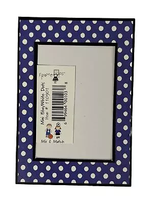 MINI BLUE/WHITE DOTS Die-Cut “Frame Ups”FRAME(3-1/4”x 4.5”) My Minds Eye•Spots• • $2.59