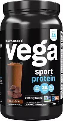 Vega Sport Protein Powder Chocolate (14 Servings 21.7 Oz) - Plant-Based...  • $46.99