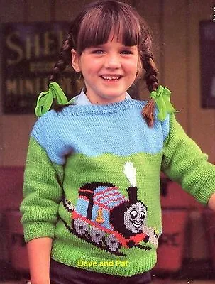 £1.99 • Buy Knitting Pattern ~Thomas The Tank Engine  Sweater  ~ 20 - 28  DK Baby Children