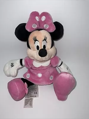 Minnie Mouse Plush Toy In Pink Dress 10’ Disney Store Pink Bow • $4.99